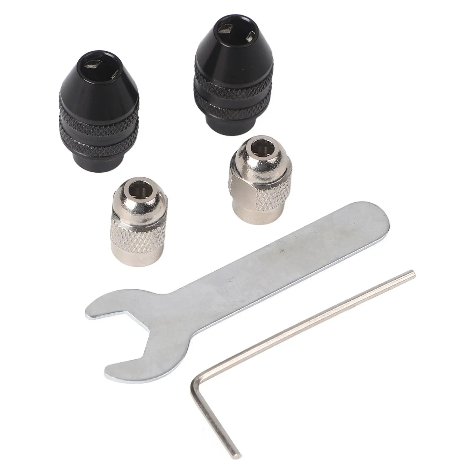 Robust Keyless Quick Change Adapter Set for Diverse Applications in Drilling Sanding and Polishing Tasks Using Rotary Tools