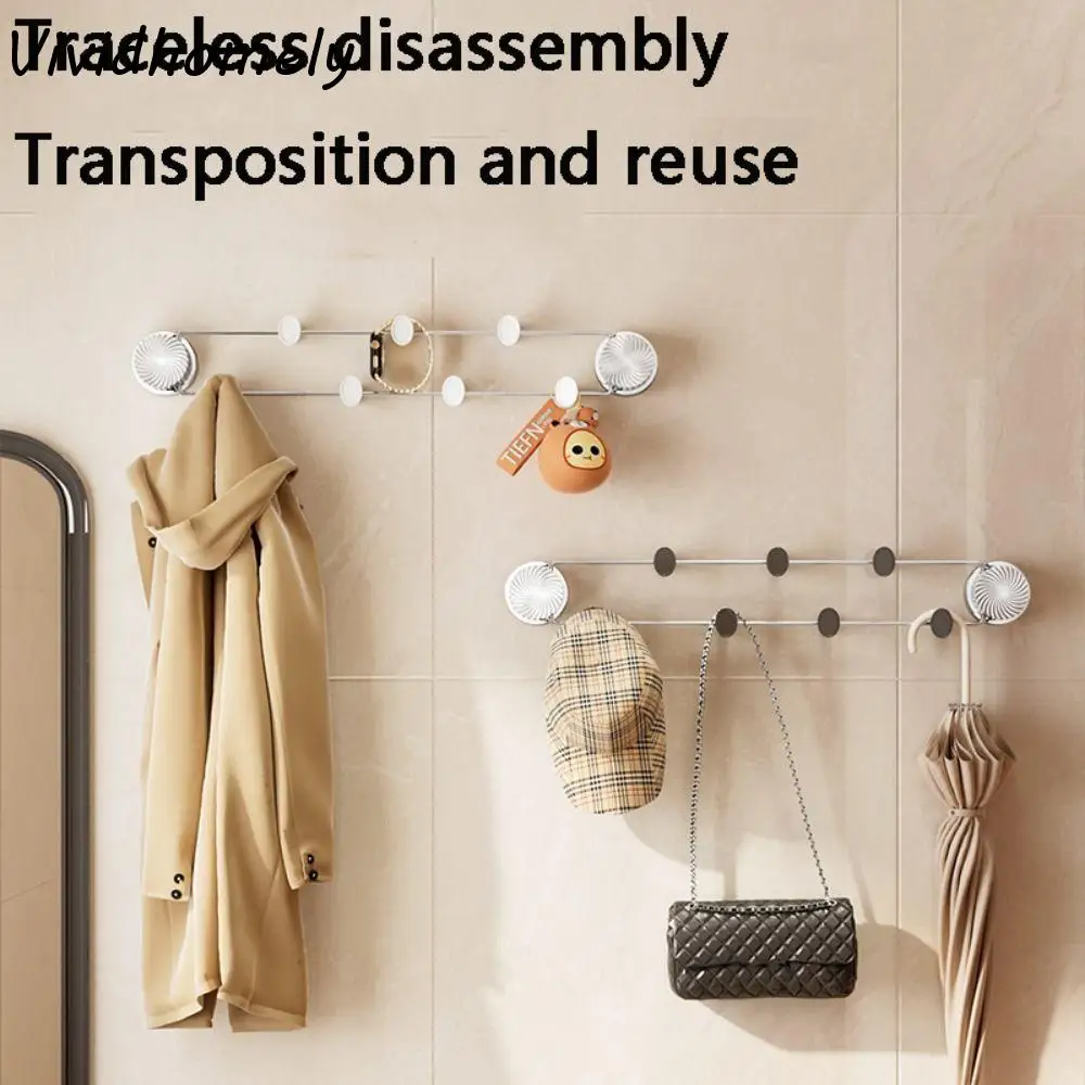 

С 7-крючком на присоске, рядный крючок без перфорации, прочная несущая способность, съемный крючок для хранения мелочей, не оставляющий следов