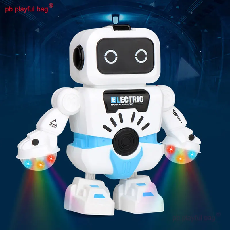 PB Playful Bag Electronic pet intelligent dancing robot model Music lighting Children\'s toys Interactive Christmas gifts VG44