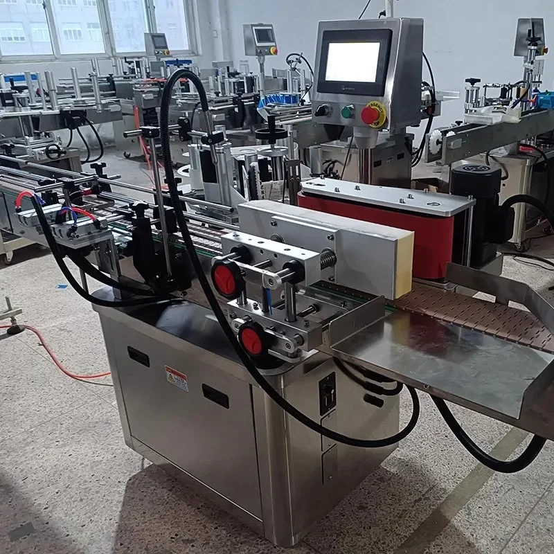 Yefan automatic hexagonal  labeling machine automatic labeling machine square  flat  glass  labeling