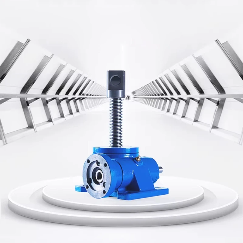 Elevator Electric/Manual Worm Gear Reducer Compact Linkage Screw Synchronous Lifting Platform Safety Working Load Screw