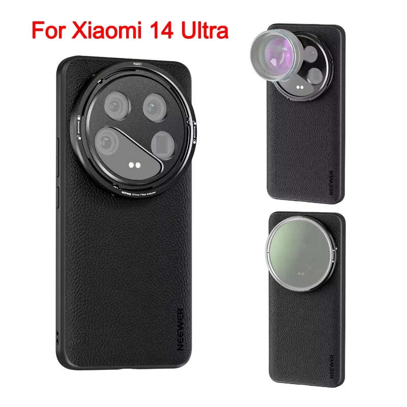 Professional Photography Phone Case With 17mm Lens Thread and 67mm Filter Adapter Magsafe Case for Xiaomi 14 Ultra, NEEWER PA051