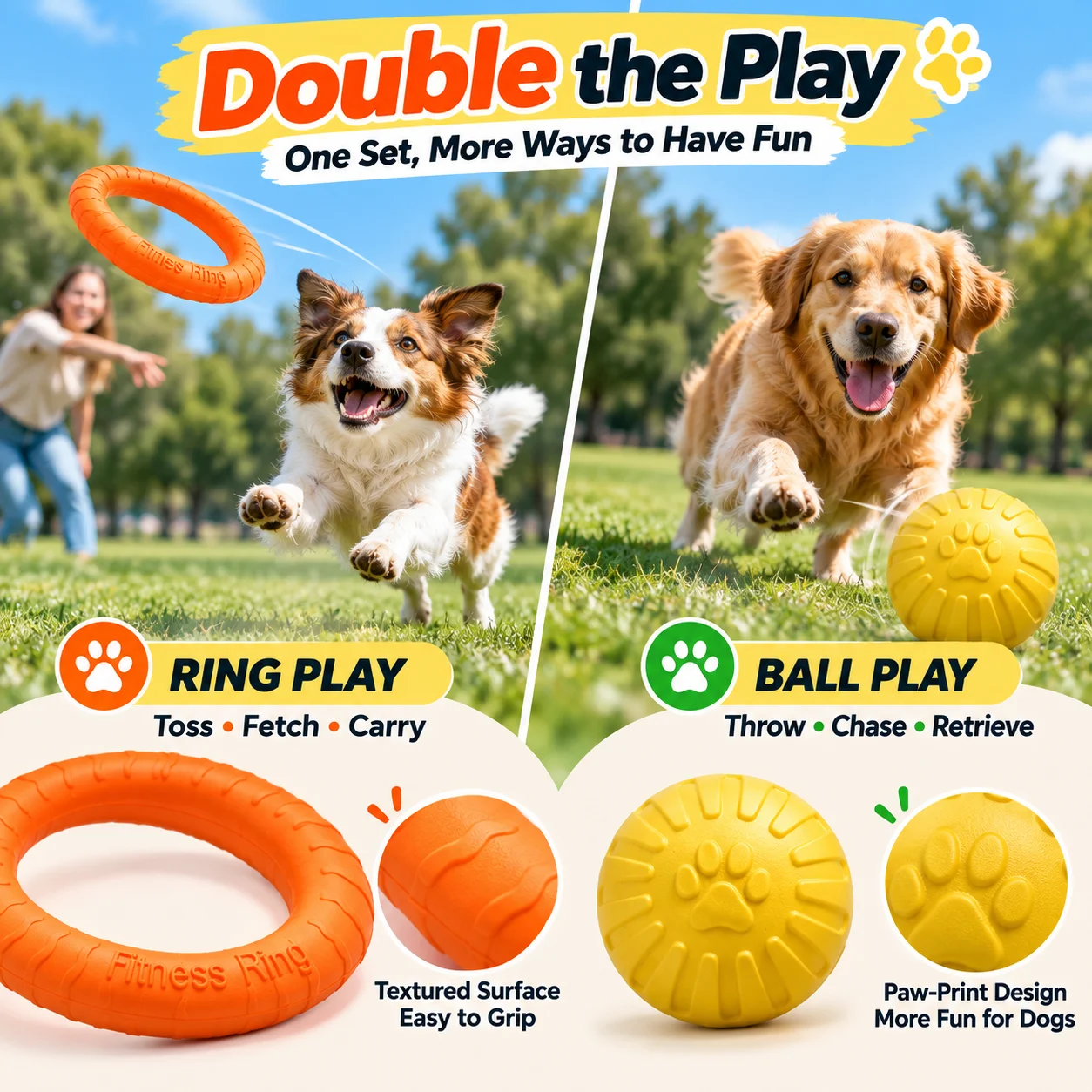 Набор из 2 интерактивных игруш – обзор и цена Flying Disc Dog Training Toy