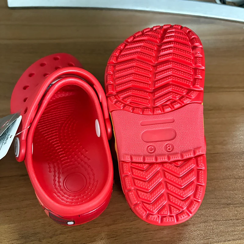 Mcqueens نعال كرتونية مضادة للماء للأطفال ، صنادل خارجية ، أحذية إيفا قابلة للتنفس بالضوء ، سيارات بيكسار ، صلبة ، ساخنة #5