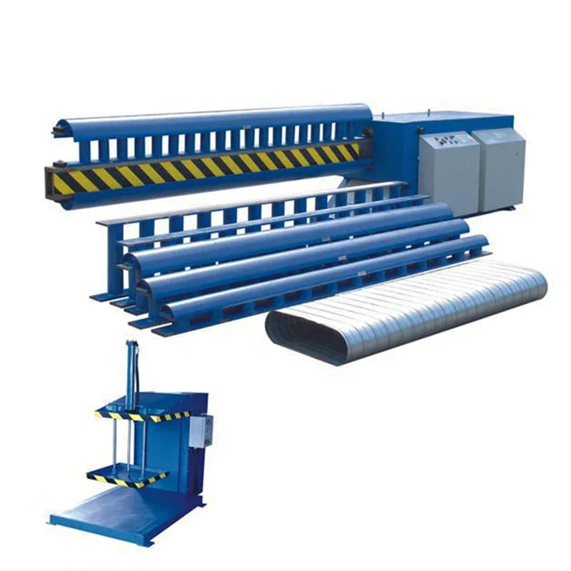 Mold Type Hvac Round Stainless Steel Air Duct Spiral Tubeformer Machine for Air Ventilation