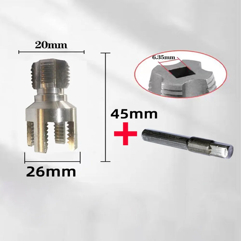 

New 4/6 Points Pvc Pipe Threader Kit Internal/External Thread Fast PPR Water Pipe Opener Tap Thread Tap Waterpipe Tapping Tool