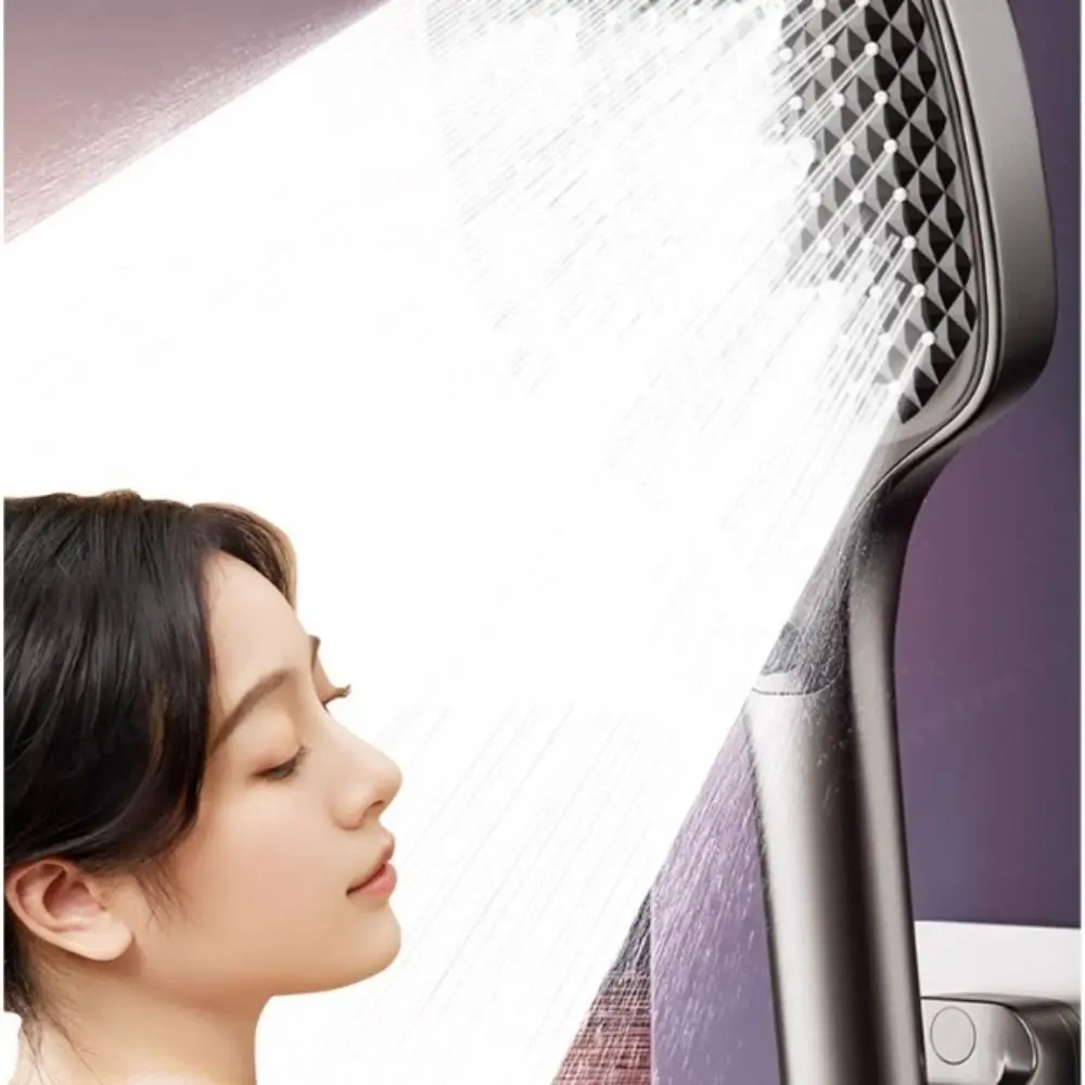 

Новая насадка для душа с большой панелью 15 см, 4 режима, насадка для душа под давлением с высоким расходом, съемная сменная насадка для душа, универсальная