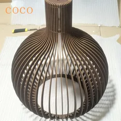 Black White Blue Walnut Color Foscarini Solid Wood Cage Pendant Light Black Bamboo Lamp Lighting Fixtures VIP Drop Shipping