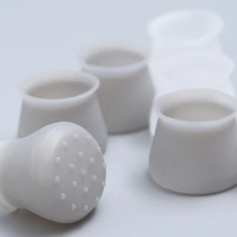 4 pz/lotto Pad in Silicone coprigambe per sedia da tavolo tappetino antiscivolo gambe da tavolo Mute cappuccio piedini per mobili copertura protettiva protezione per pavimento