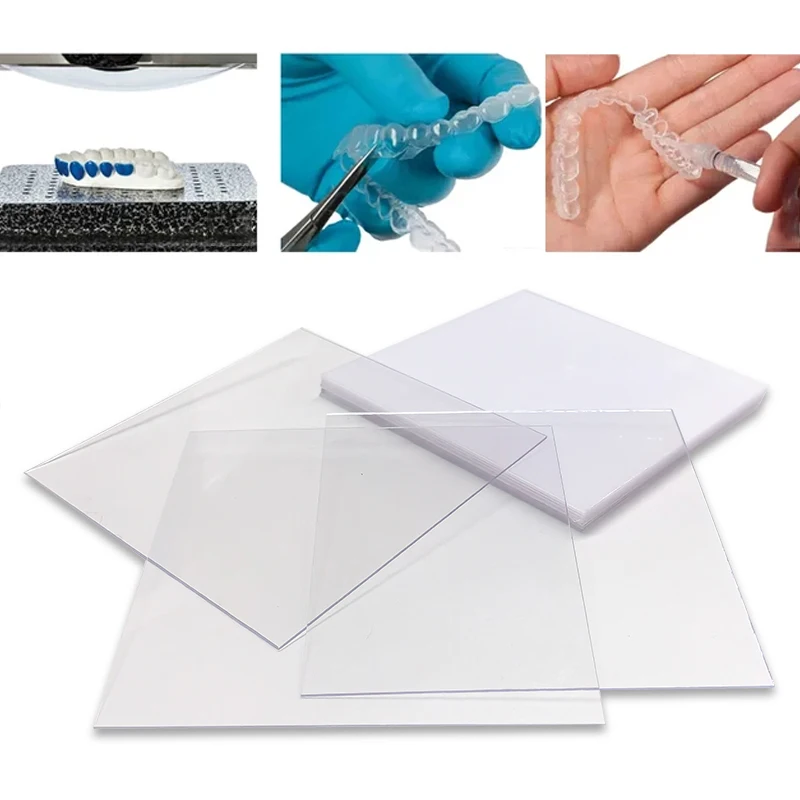 Dental Vacuum Forming Sheets Dental Lab Orthodontic Splint Retainer Slice Thermoforming Materials Soft/Hard Plastic1.0/1.5/2.0mm - view 6