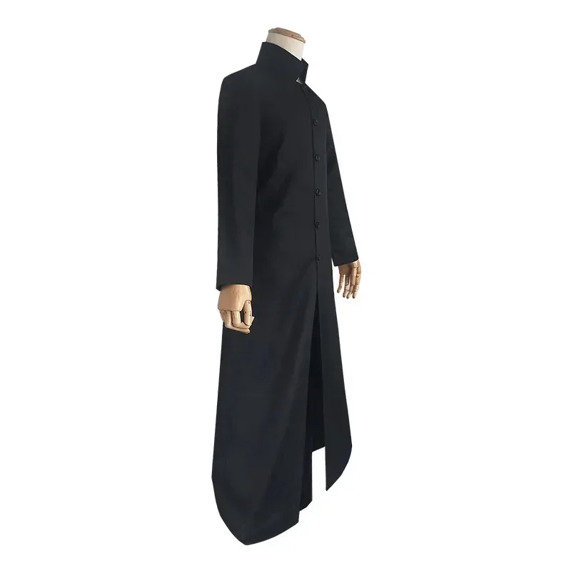 Nuevo disfraz de Cosplay negro personalizado de Matrix 2025, gabardina Neo, disfraces de fiesta de Halloween para mujeres y hombres, Cos Play P ★ ★ ★   jj.