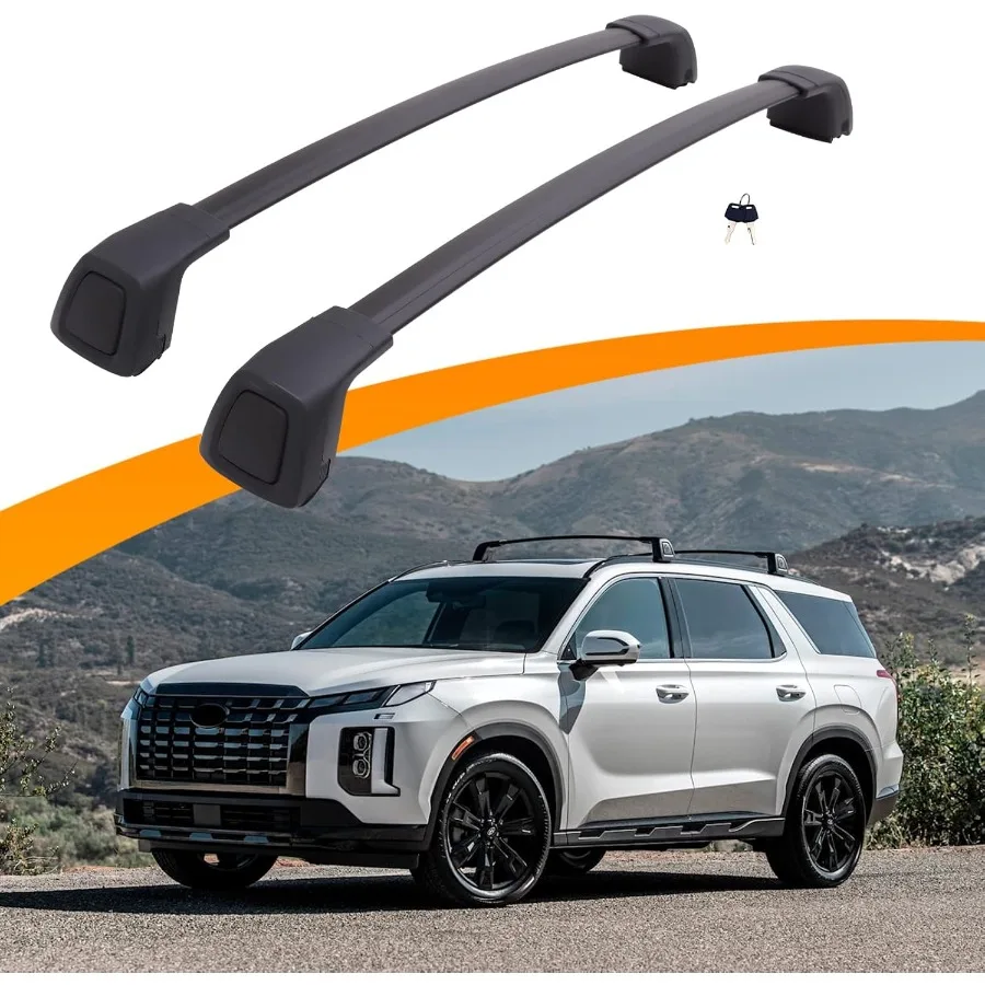 

Upgraded Roof Rack Cross Bar Fit for 20192025 Palisade SE SEL XRT Limited Calligraphy Lockable Cargo Crossbars Carrier