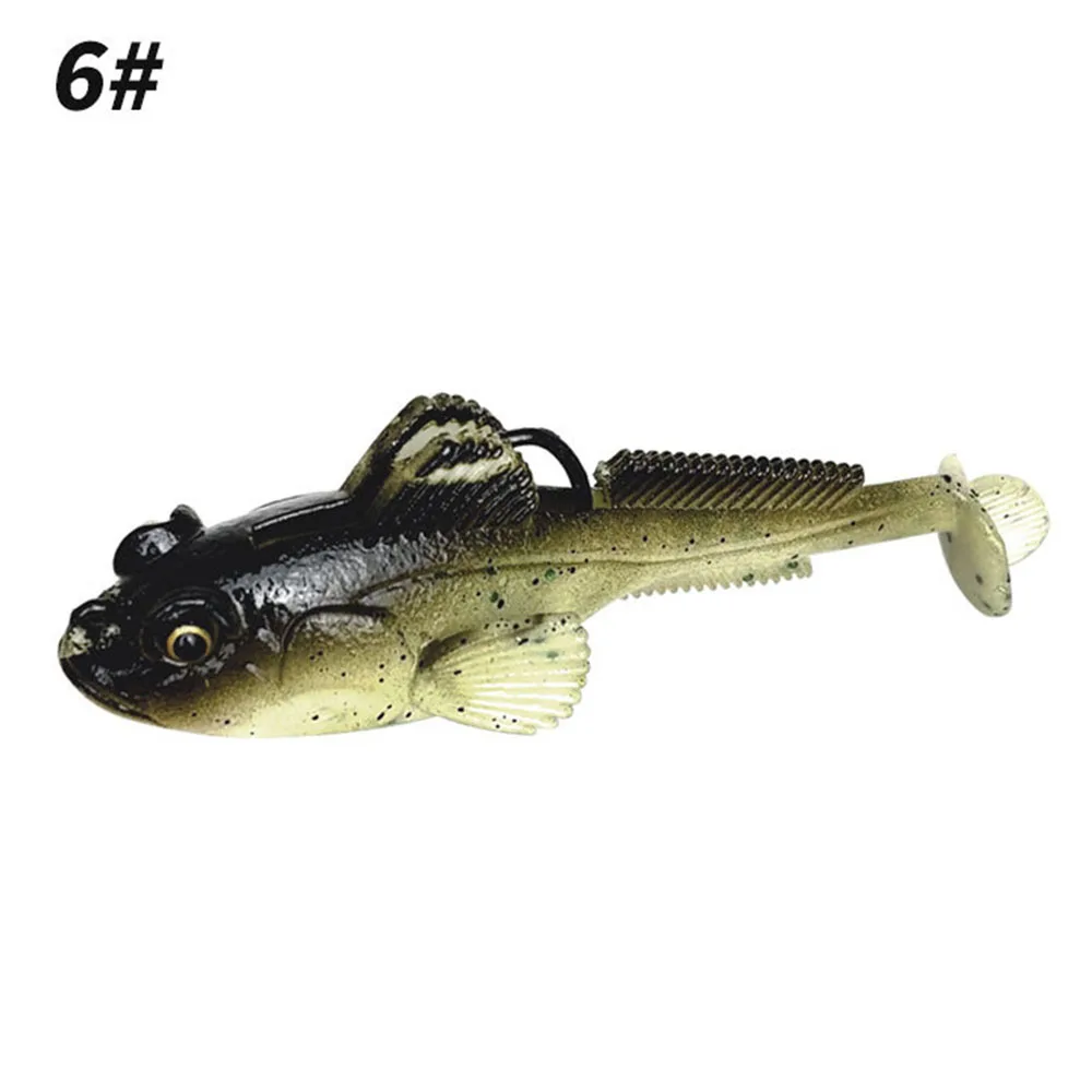 6 stücke Angeln Locken 7,5 cm 18g Grundel Köder Jig Wurm Wobbler Silikon Weichen Köder für Hecht Bass Shad swimbait Pesca – Detail 13