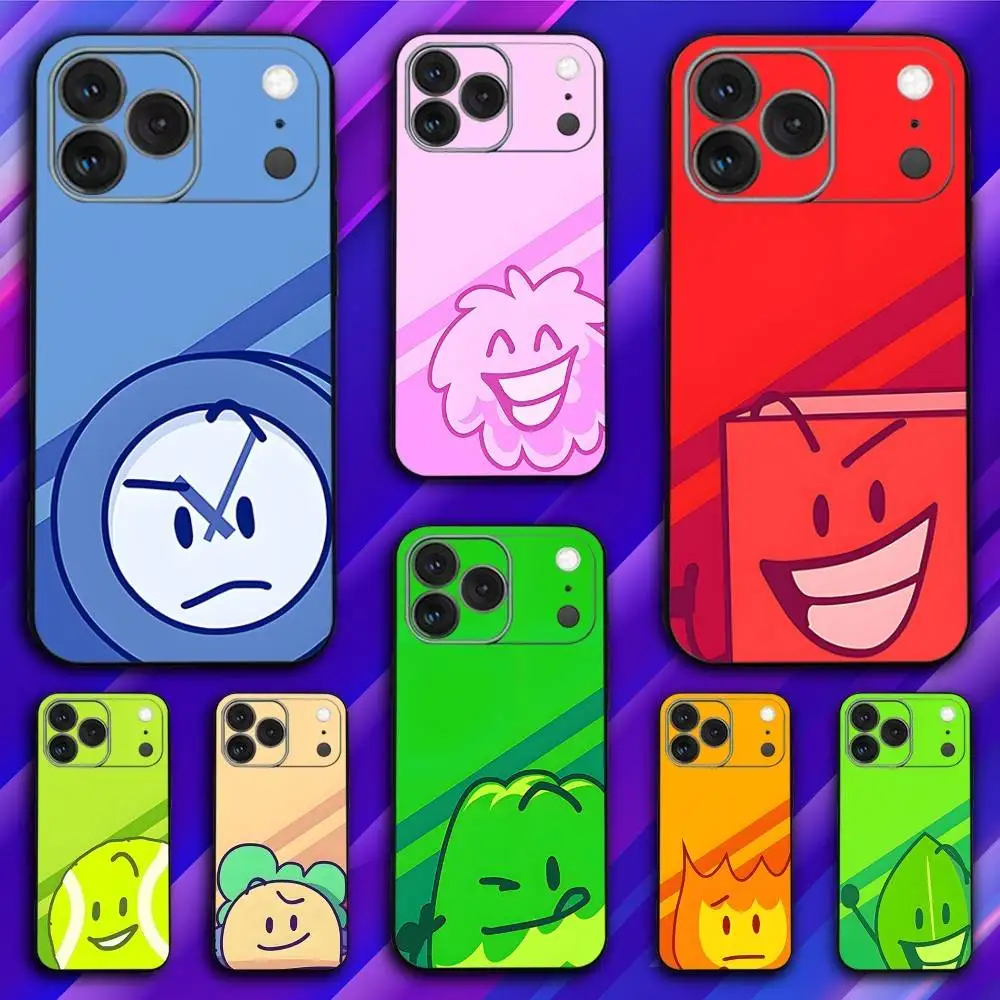 

B-Battle for Dream Island Phone Case For iPhone 17,16,15,14,13,12,11,Pro,Max,Plus,X,XS,SE4,E,Mini,Soft Black Case