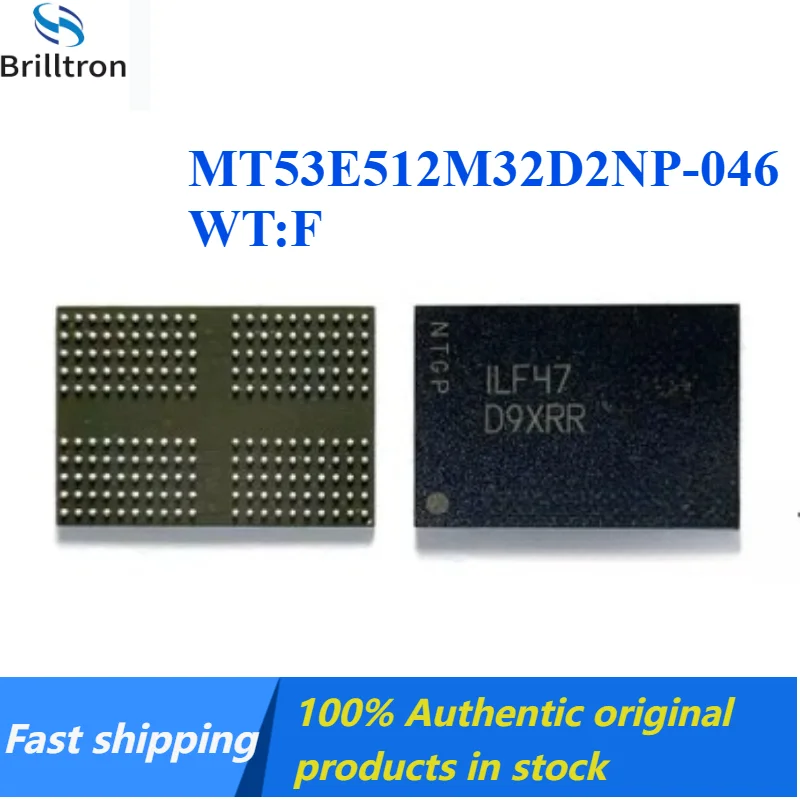 1PCS 100% New D9XRR MT53E512M32D2NP-046 WT:F 200 Balls 2G LPDDR4X 4266Mbps RAM Brand New Original in Stock , Fast Shipping.