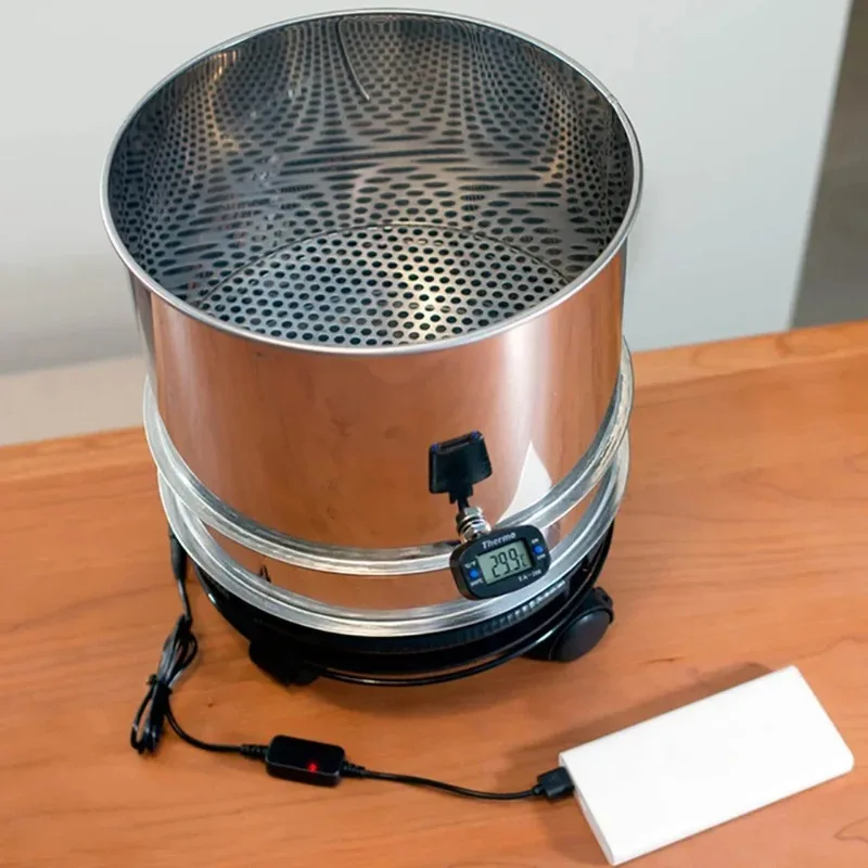 

Электрический охладитель для кофейных зерен, радиатор для охлаждения обжаренных зерен, 1000 г, высокая производительность, с фиксируемым роликом, питание от сети переменного тока 100-240В или USB