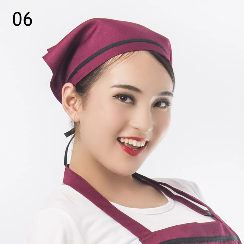 Unisex Kitchen Baker Hat Catering Cooking Cap Restaurant Waiter Working Cap Elastic Cuisine Headscarf Food Shop Chef Hat