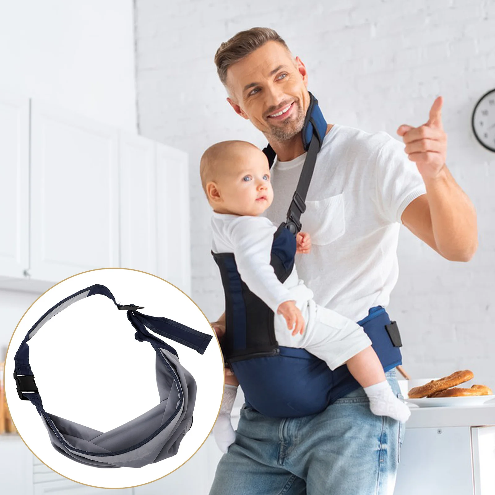 

Breathable Baby Carrier Single Shoulder Adjustable Infant Sling Front Carrier Ergonomic Comfortable Toddler Sling