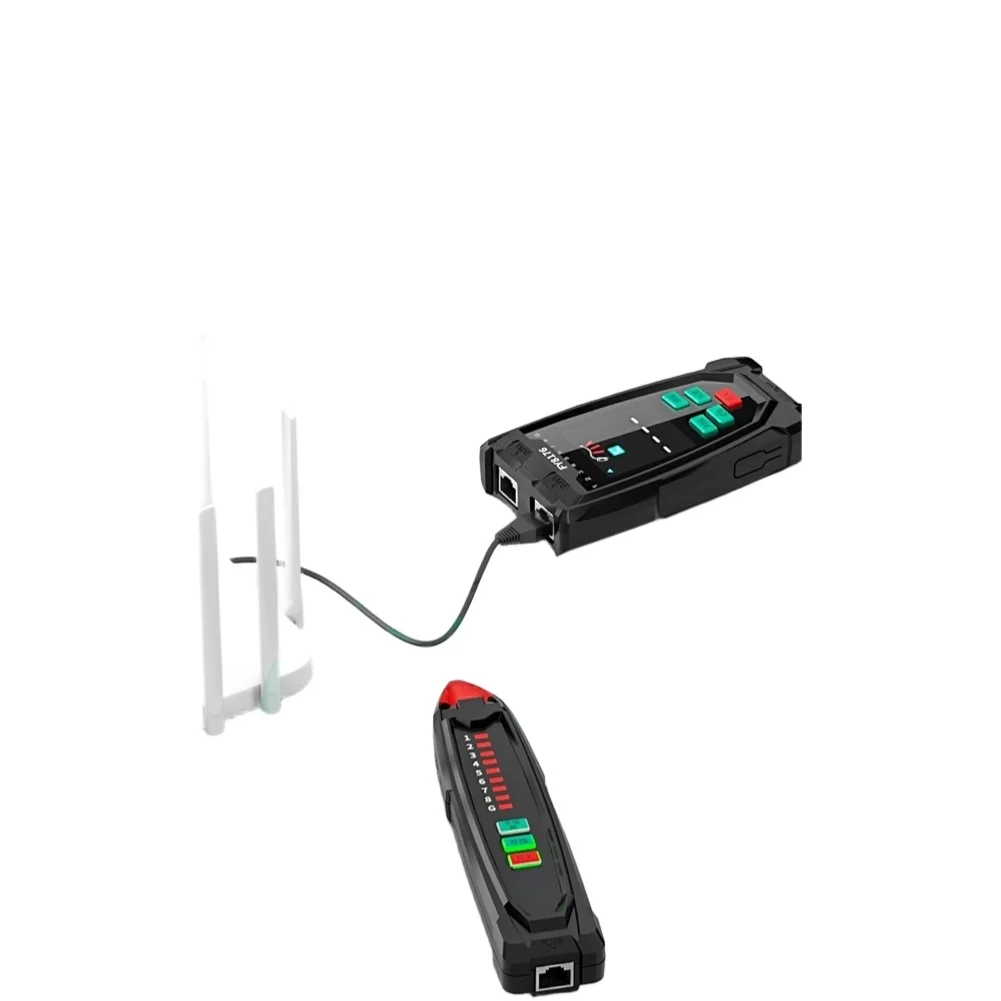 Black FY8176 Cable Tester for Network Maintenance with For POE Detection Breakpoint Location and 5 400m Cable Length Measure
