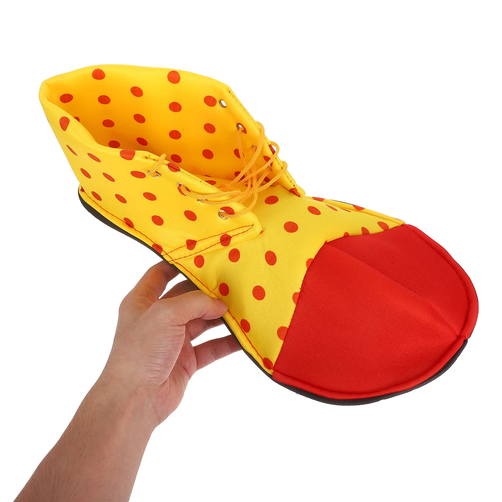 

Clown Shoes Adult Men Women Red Circus Oversized Costume Party Accessories Reusable Shoe Size Adjustable String Tie Bright Color