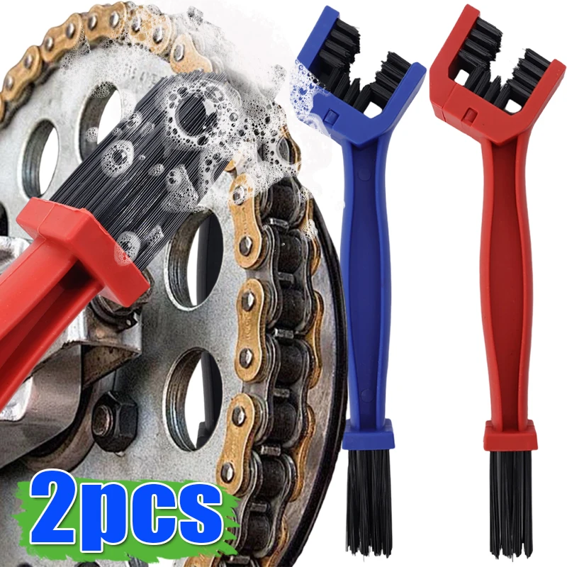 Motorcycle and Bicycle Gear and Chain Maintenance Cleaner Dirt Brush Cleaning Tool Universal Car Parts Wheel Care and Tire Clean