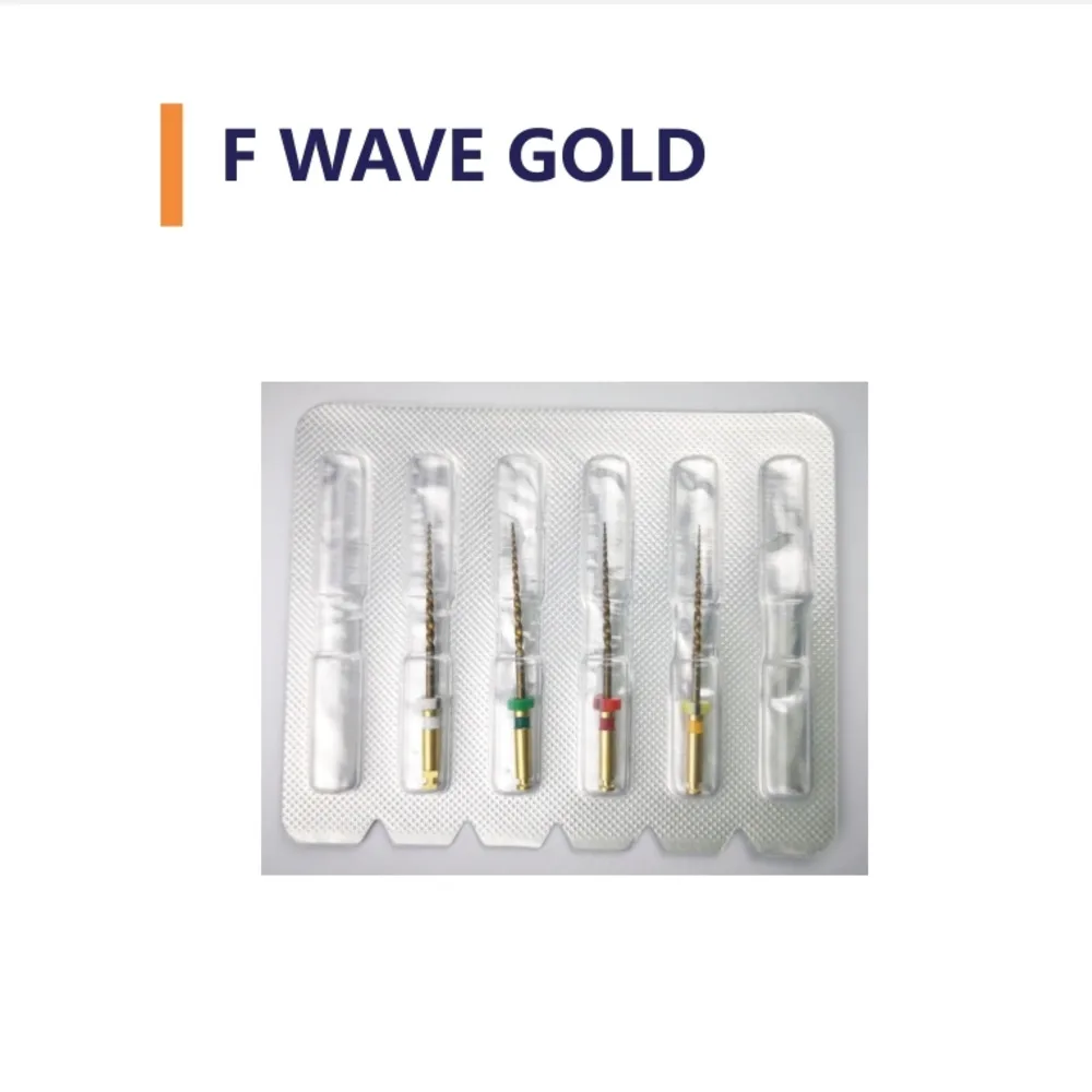 10 Boxes Dental F WAVE GOLD Files Endo Rotary Files Endodontic Niti Files 21mm 25mm 31mm Nickel Titainium Instrument Dentistry