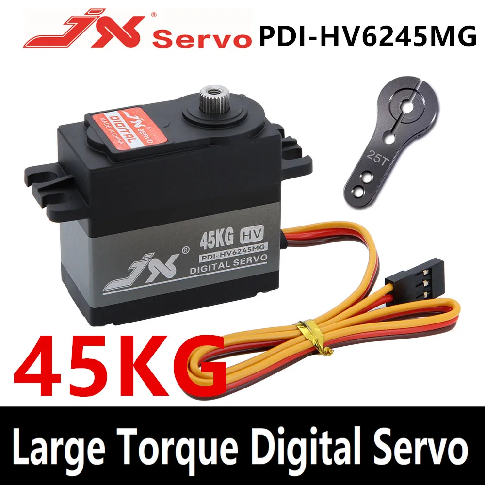 

Jx Servo Pdi-Hv6245Mg 45kg Hv High Voltage Digital Servo Metal Gear for Rc Car Airplane Aircraft Drone Robot