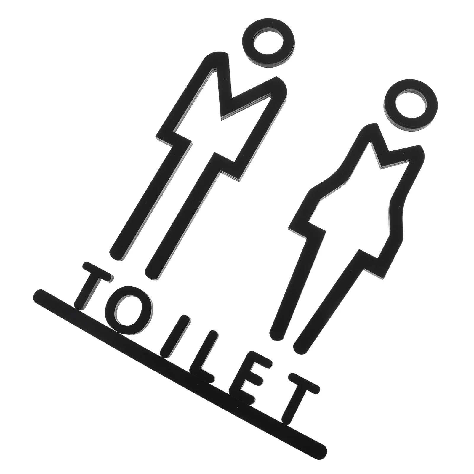 

1Set Practical Washroom Sign Plate Men Women Toilet Direction Lavatory Decoration Suitable Home Hotel Scenic Area