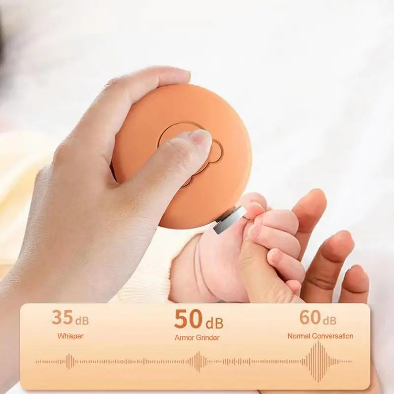 Electric Nail File Automatic Nail File Nail File Soft Abrasive Pad Toes Fingernails Care Trim Polish Safe For Infant Toddler