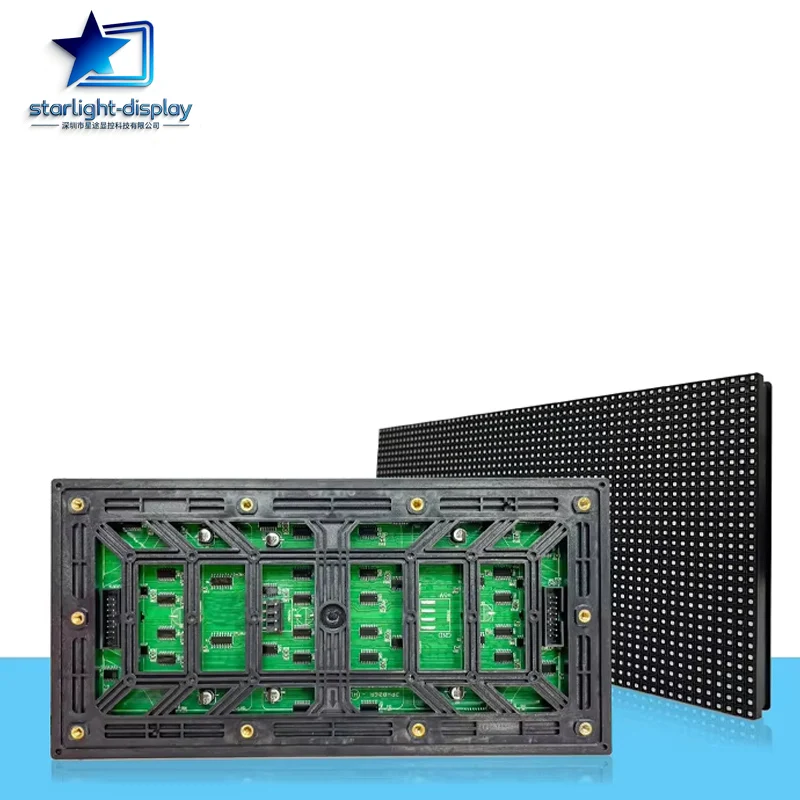 

P4 Outdoor LED Module 256*128mm Panel IP65 Waterproof 6000nits Brightionness RGB Color Advertising Screen for fixed installati