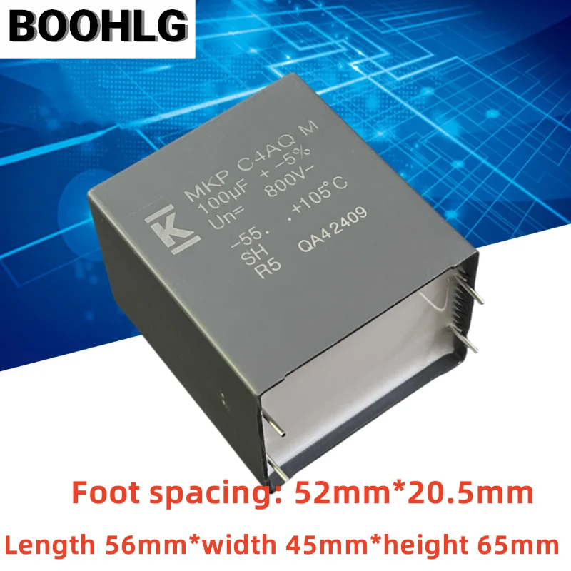 

1pcs MKP C4AQ 100UF 800V 100UF 107J Turn off the platinum machine capacitor