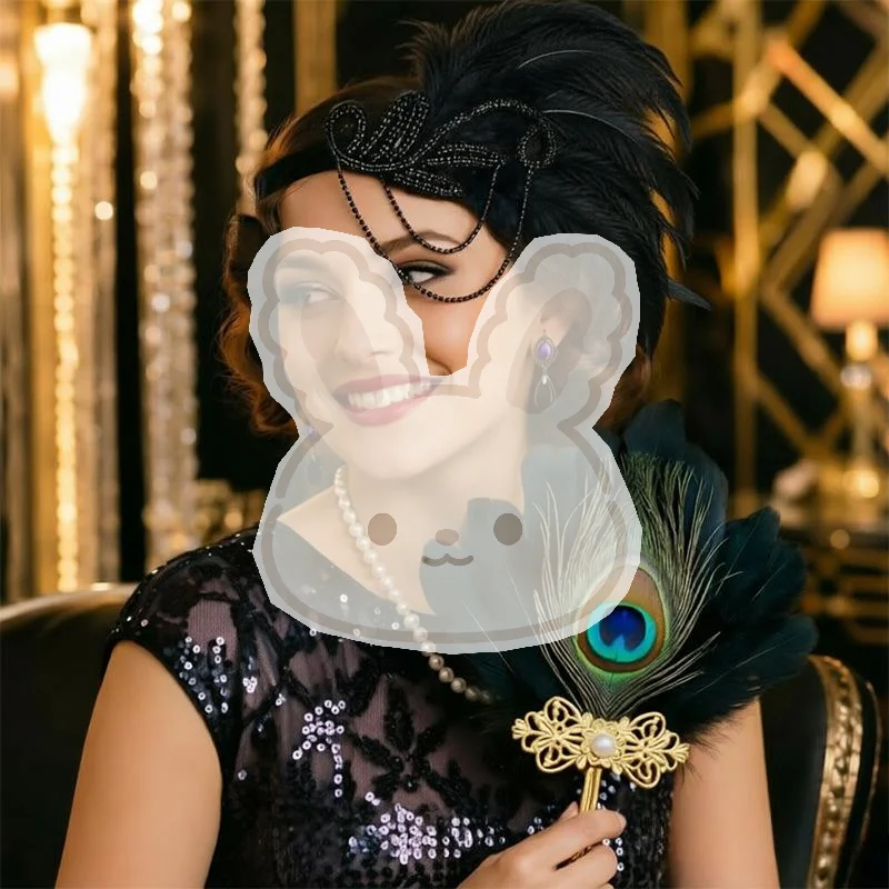 Peacock Feather Hand Fan Vintage Exquisite Decor Craft 1Pcs for Wedding Banquet Stage Dance Performance