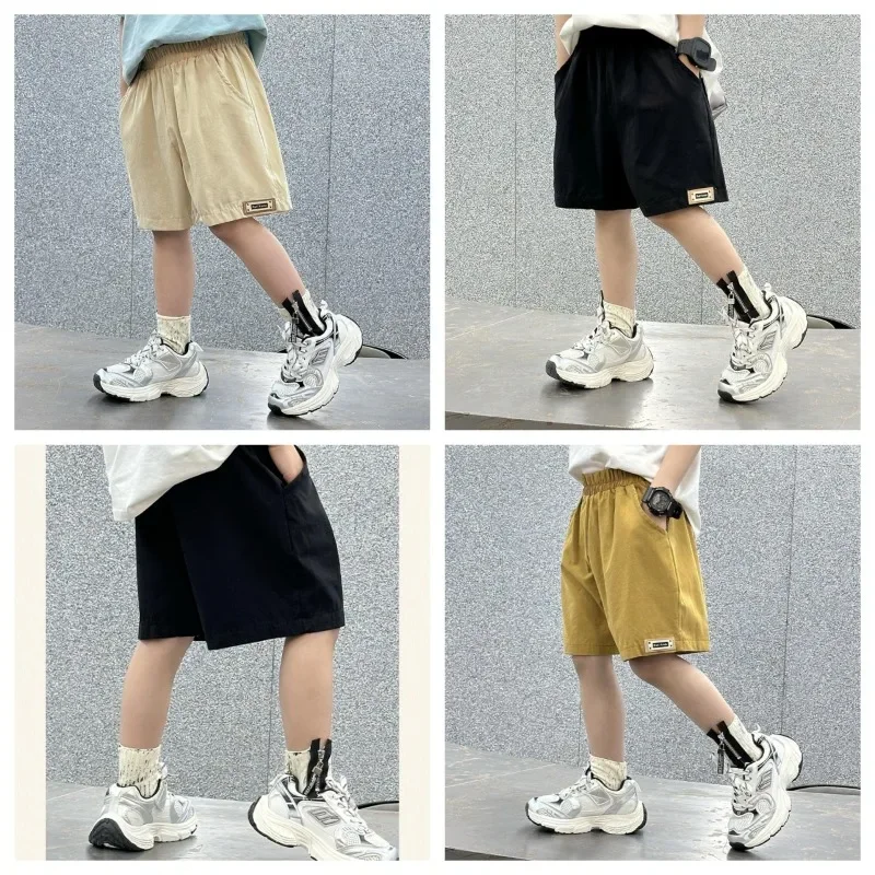 

Летние детские шорты, повседневные свободные штаны для детей ярких цветов, брюки для мальчиков и девочек, детские пляжные штаны, одежда для малышей