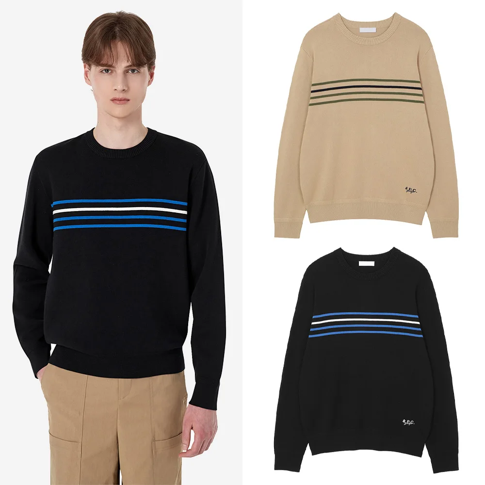 

"Charm Has No Limits! High-end Brand Men's Knitted Sweater, Trendy Golf, Long Sleeves and High Elasticity, Versatile and New!"