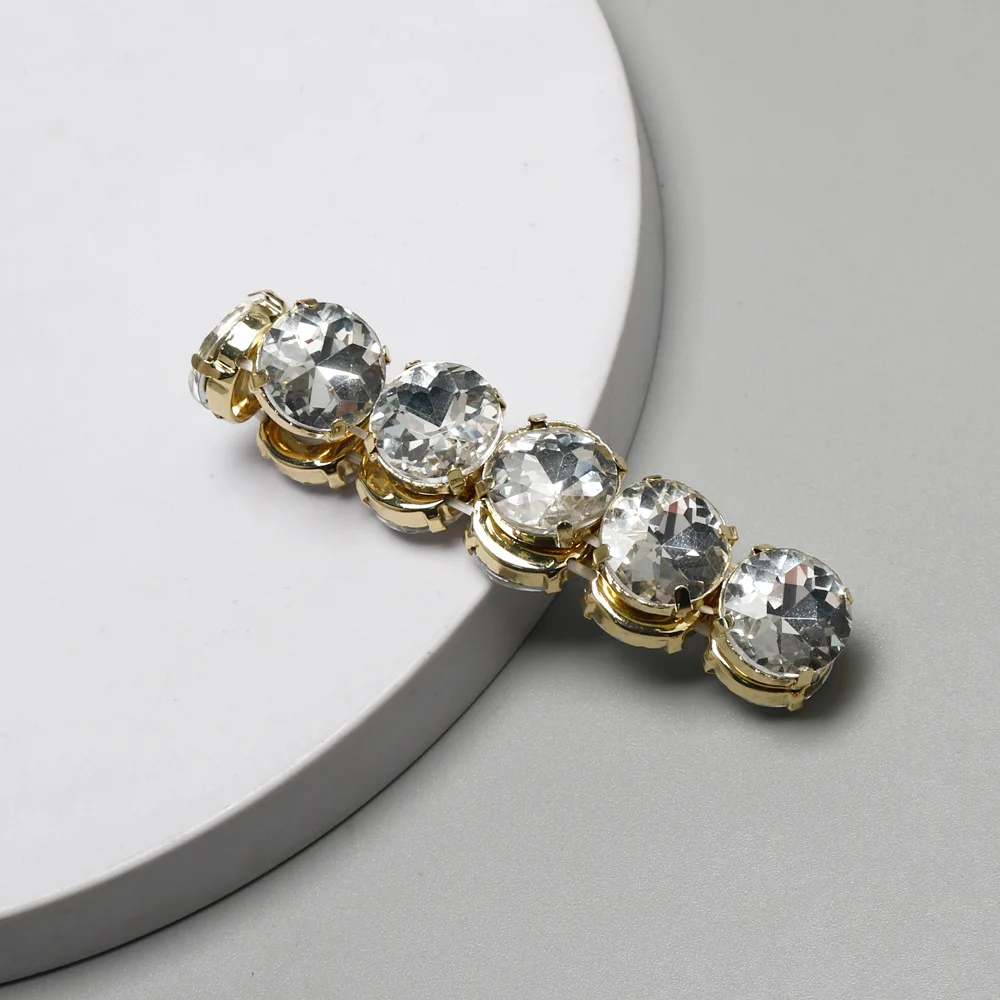 French Luxury Exquisite Design Light Full Diamond Elastic Bracelet Creative Gemstone Geometric Alloy inlaid Diamond Bracelet