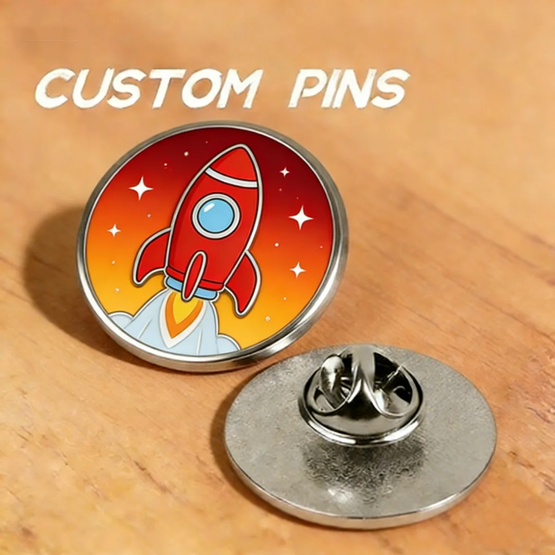 Custom Logo Pins Photo Personalized Text Design Brooch For Jacket Backpack Badge Present For Weddings And Corporate Events Brand
