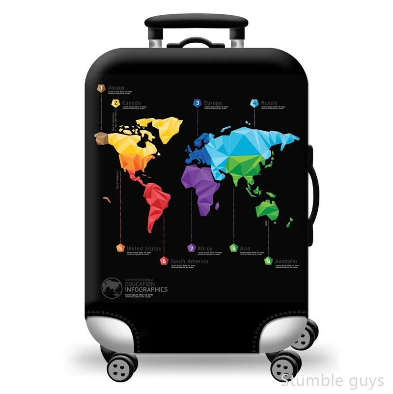 

Эластичный защитный чехол для багажа, устойчивый к царапинам, моющийся, прочный, практичный аксессуар для путешествий, для деловых поездок