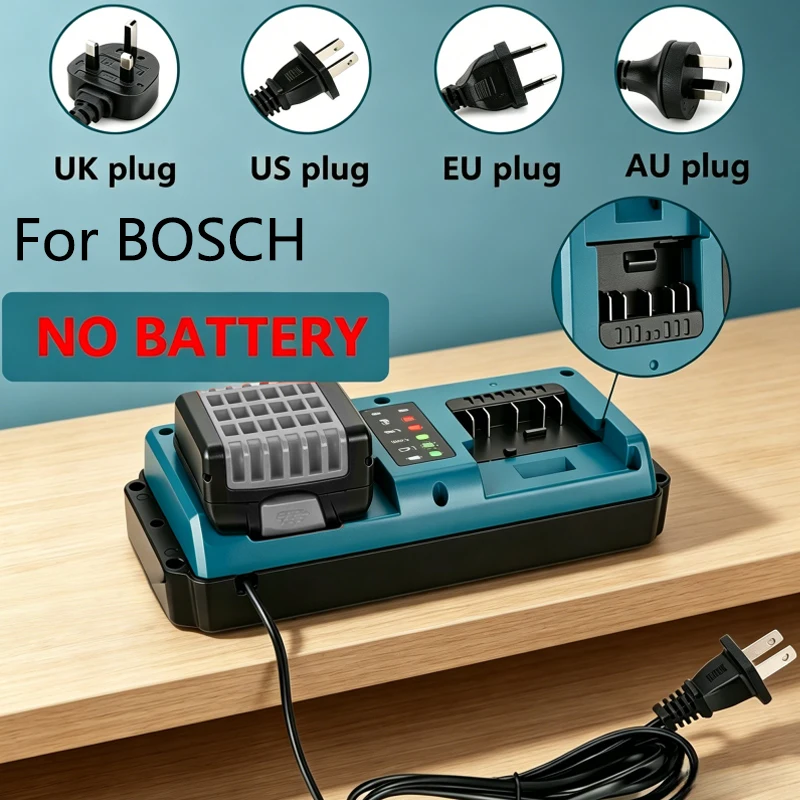 For BOSCH 18V Lithium-ion Battery Charger for Bosch Replacement Battery Charger adapter cordless tool Power Tool Accessories