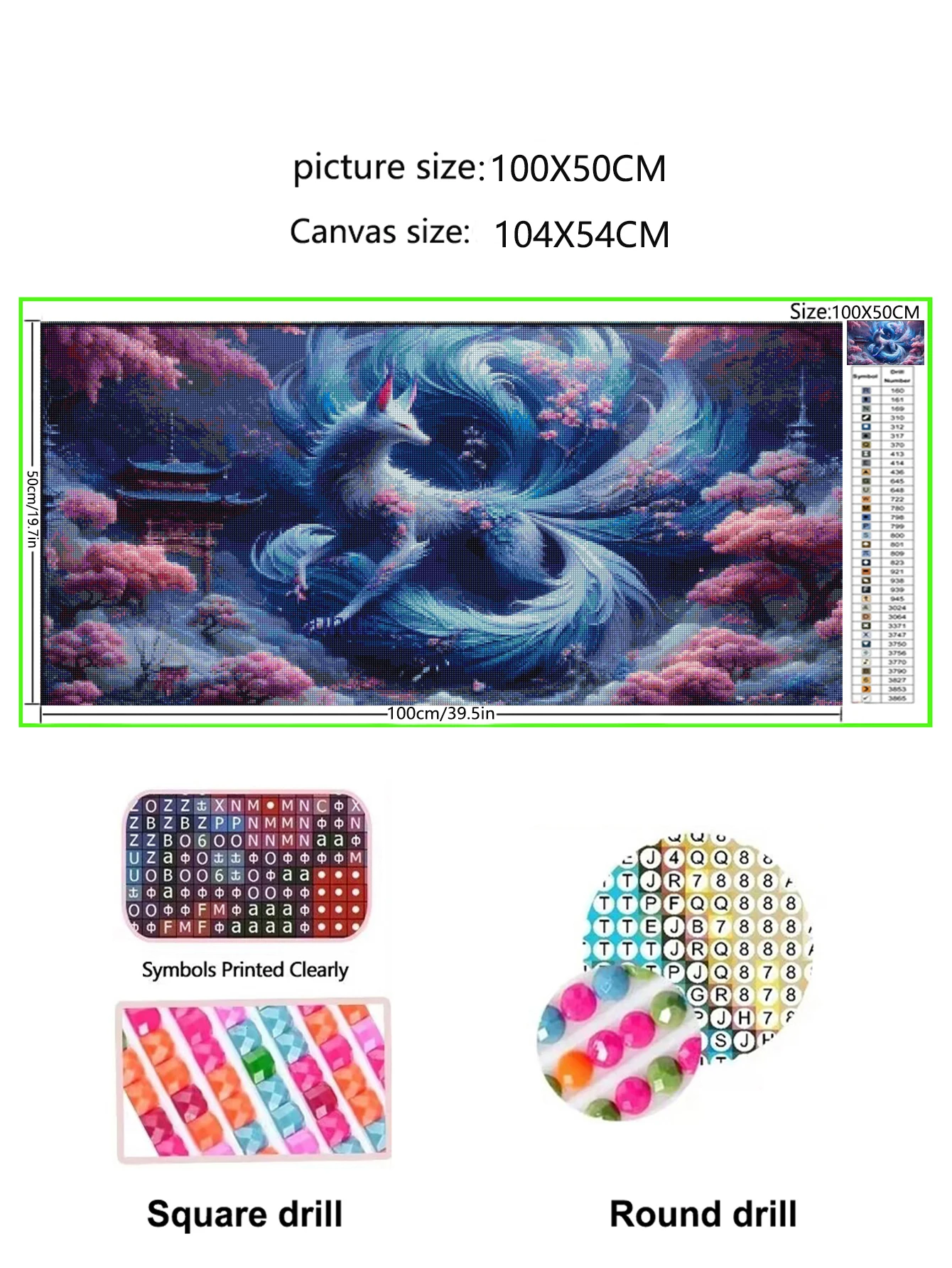 Mythical creatures fantasy 9-tailed fox DIY Diamond Painting Full Diamond Mosaic Embroidery Cross Stitch Kits For Home Decor