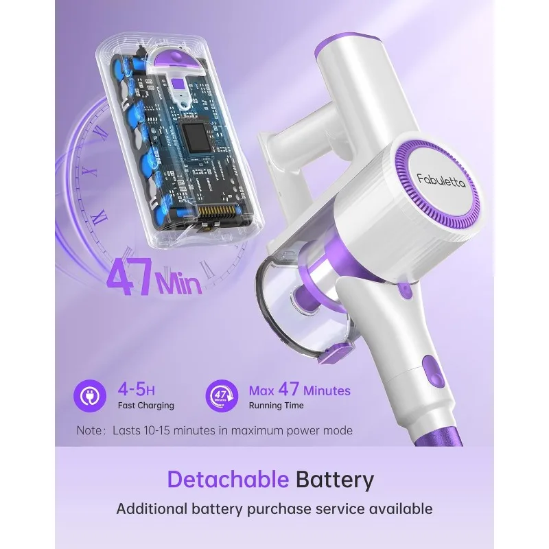 Bezprzewodowy odkurzacz do domu Lekki odkurzacz z odłączanym akumulatorem MAX