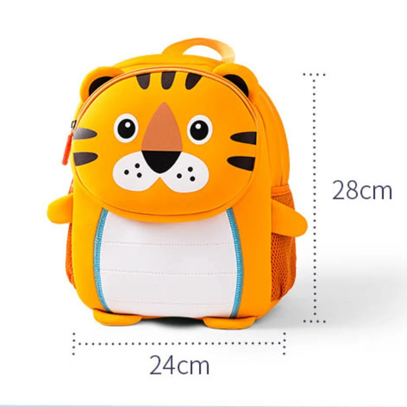 Mochila escolar personalizada tigre, crianças berçário mochila, criança, nome