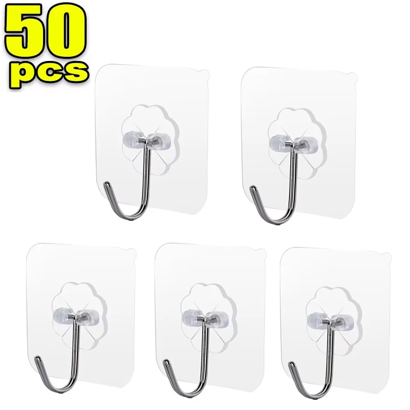 Household Hook Heavy Duty Wall Hanging Multi Function Sticky Hook For Outdoor Kitchen Door Wall Hanger Hooks Self Adhesive Hook