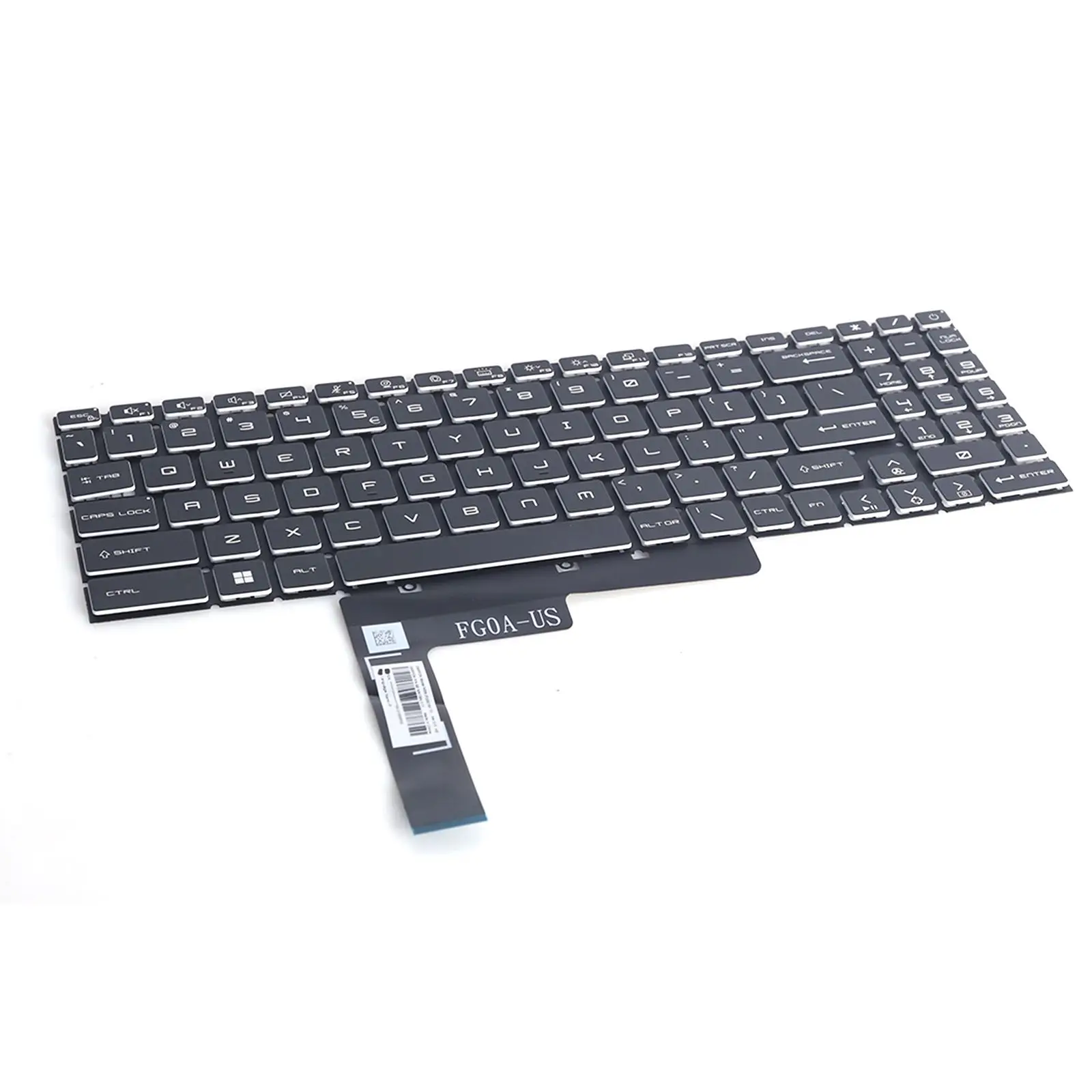 US Laptop Keyboard for MSI Prestige 15 A10SC MS-16S3 Black with Backlit