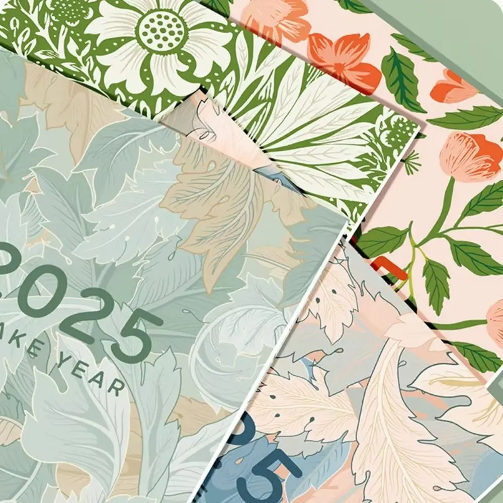 دفاتر ملاحظات مخططة A4/A5 2025 مكونة من 84 صفحة من الورق السميك ليوم/أسبوع/سنة مخطط جدول الأعمال المفكرة كتاب تواريخ متعدد الوظائف #4