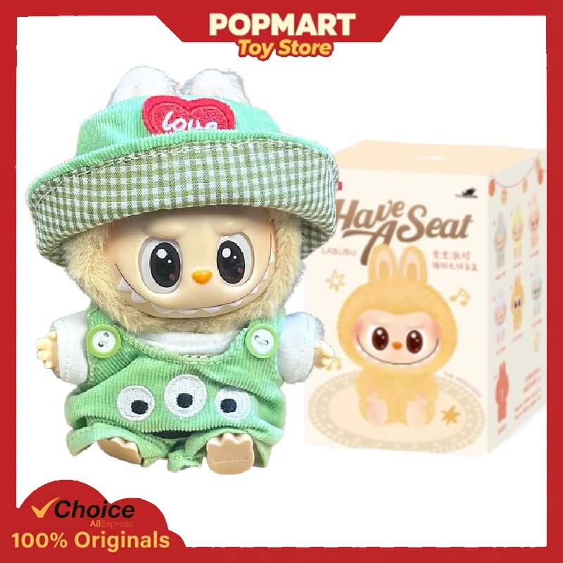 POP MART LABUBU V2 Have a Seat Three-Eyed Monster Outfit Authentic Dressed Doll Set Original Vinyl Figure Collectible Toy Gift