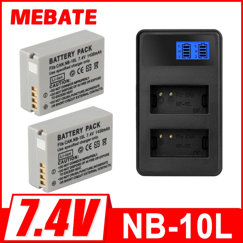 

Camera Battery 1400mAh nb-10l NB 10L NB10L For Canon SX40 HS SX40HS SX50 HS SX50HS G1 X G15 G16 SX60 HS G3X Batteries