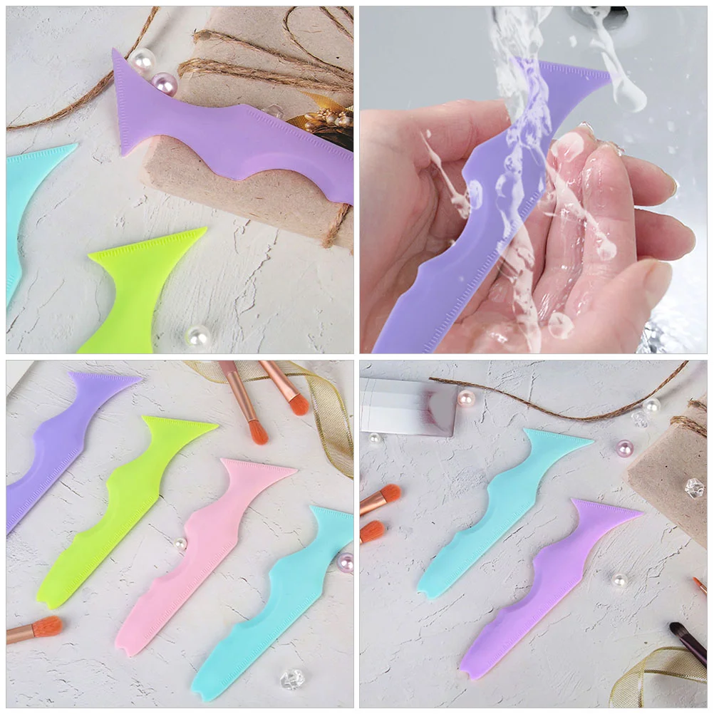 Make up Stencils Eyeshadow Silicone Eyeliner Aid Mascara Applicator Guard Eyelash Tools