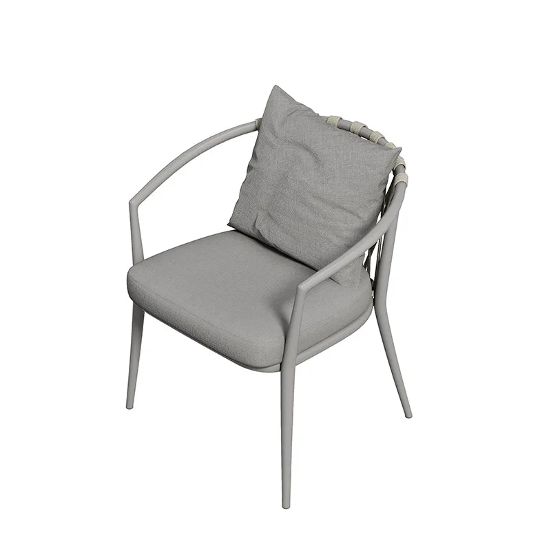 

Nordic outdoor leisure rattan dining table and chairs balcony garden courtyard