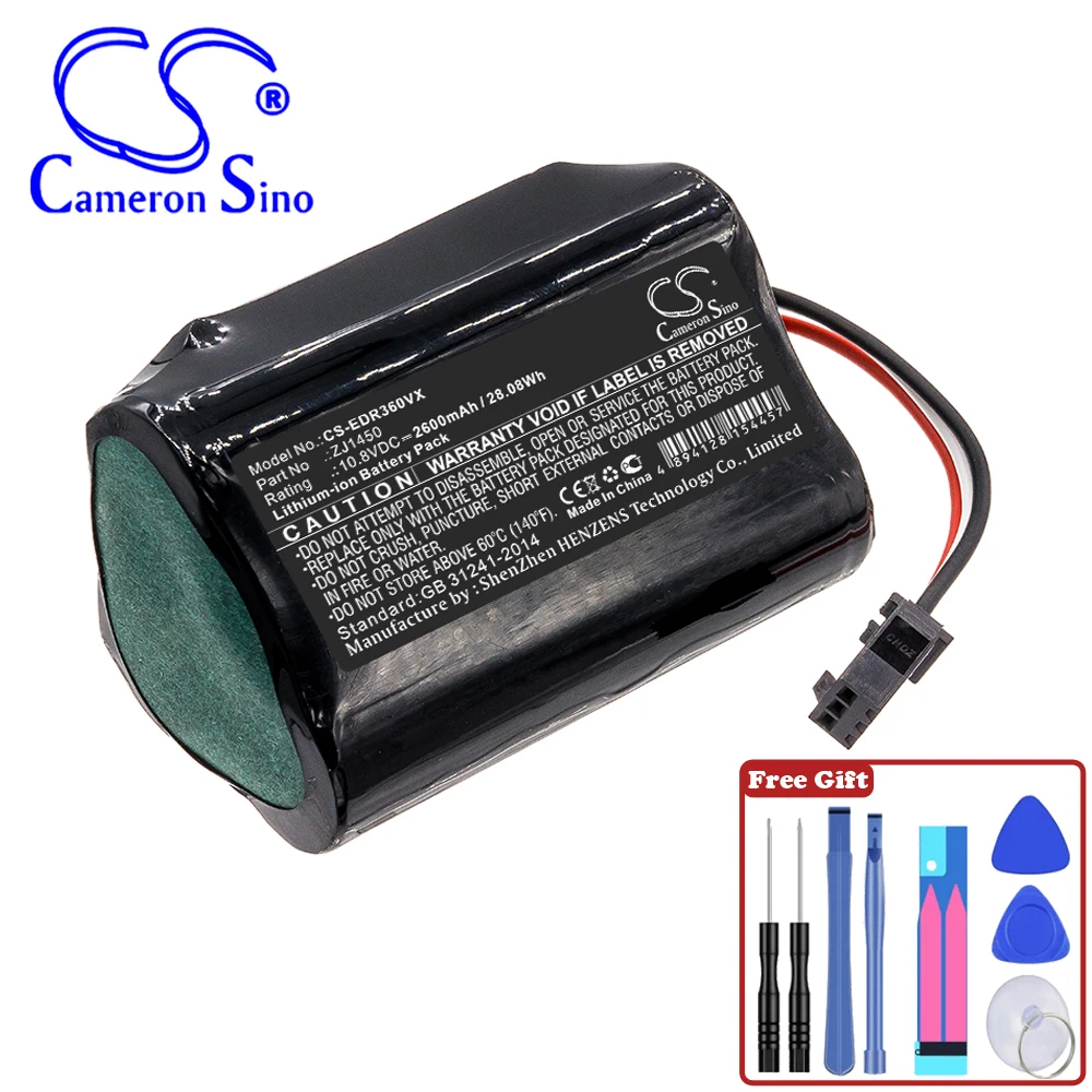 Vacuum 2600mAh / 28.08Wh Battery For Ecovacs DA60-Darfon  ZJ1450 TCR360  D36A D36B  D36C  D36E  DA611 DB35  DA60 Deebot Slim 1