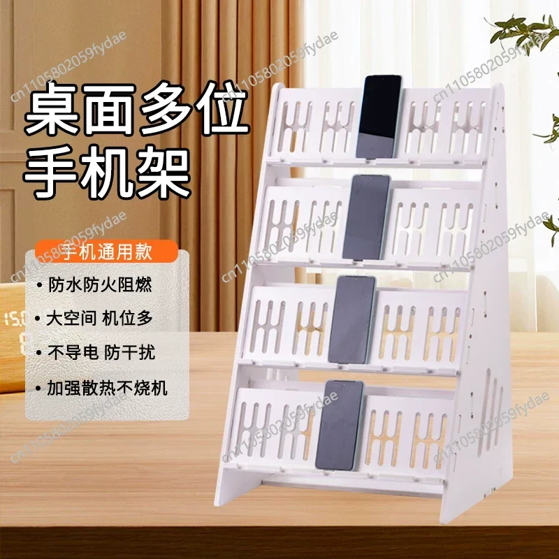Desktop Phone Stand with Vertical Charging, Multi-Screen Cooling Holder for Gaming